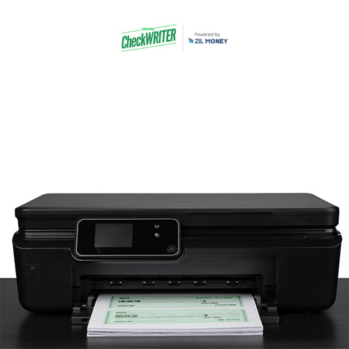 Online Printable Checks – Efficient And Secure Customization A Printer Shows Online Printable Checks, Demonstrating Its Connectivity and Functionality in Processing Financial Documents