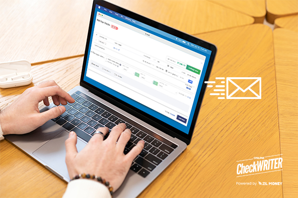 How Mailing Checks with Cloud-Based Solutions Help Businesses of All Sizes A Person Creating And Mailing Checks, How Mailing Checks with Cloud-Based Solutions Help Businesses of All Sizes