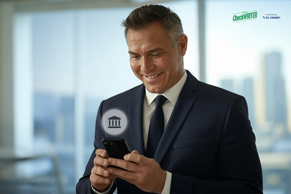 A Man Makes a Payment Via Direct Deposit, Efficient Payments for Modern Businesses