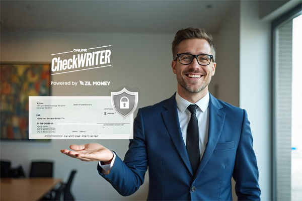 Positive Pay: Protect Your Business from Check Fraud Today A Businessman Make Check Payment With Use Positive Pay Feature For Protect Business from Check Fraud