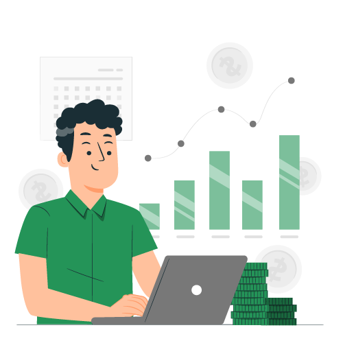 A Man Using A Laptop No More Late Payments. Simplify Payment Processing for Law Firms