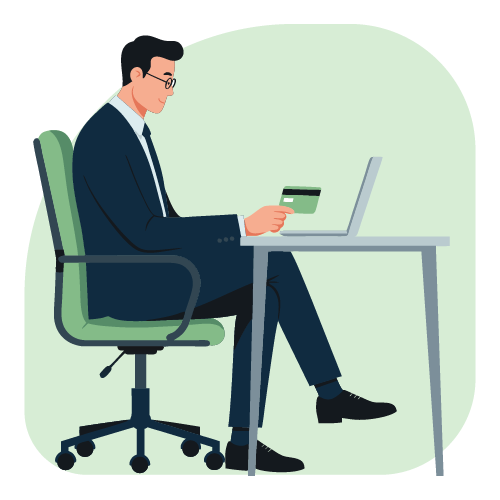 A Computer and Printer Shows And Some Blank Checks, That Represents Vcheck Solutions Alternative