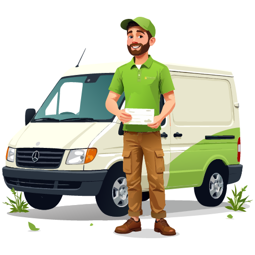 A Man Holding A Check Shows A Vehicle, Pay, and Get Paid Via ACH, Wire, and Checks. Overnight Check Mailing, Secure Payments with FedEx & USPS