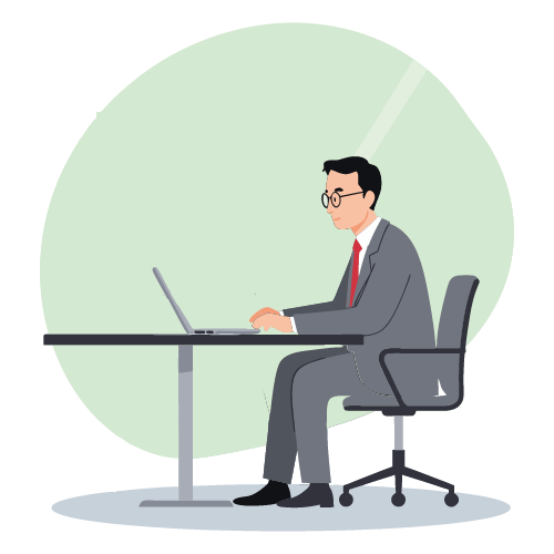 Real Estate Business Accounting A Man Using A Laptop To Make Payments Easily, Represents Real Estate Business Accounting