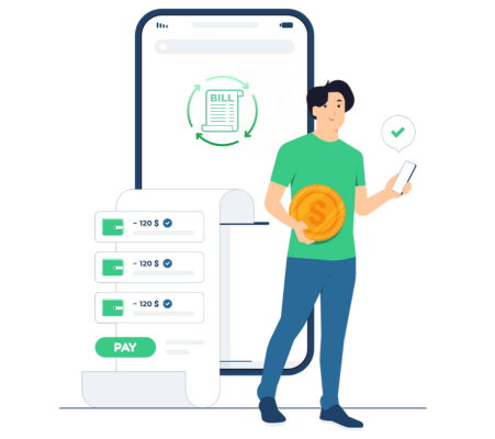 A Woman Holding a Phone with the Words "ACH Payment Systems NACHA Membership" on It.