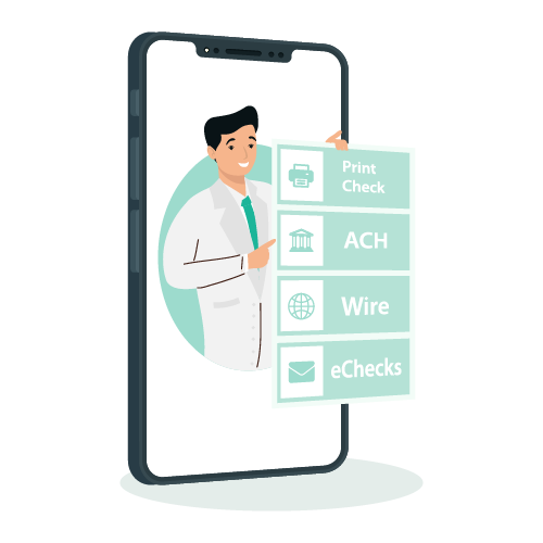 A Man Using A Mobile To Make Payment, Simplify Payments & Save Time. Represents Medical Practices | Streamline Payments and Save Time