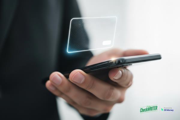 A Man Using A Mobile to Make a Virtual Card Payment. Set Limits and Gain Full Control Over Your Business's Spending with Enhanced Security