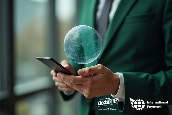 Fast. Transparent. Mobile. The New Standard for U.S.–Estonia Payments in 2025 A man using a smartphone symbolizes fast international payments with secure and modern mobile solutions.