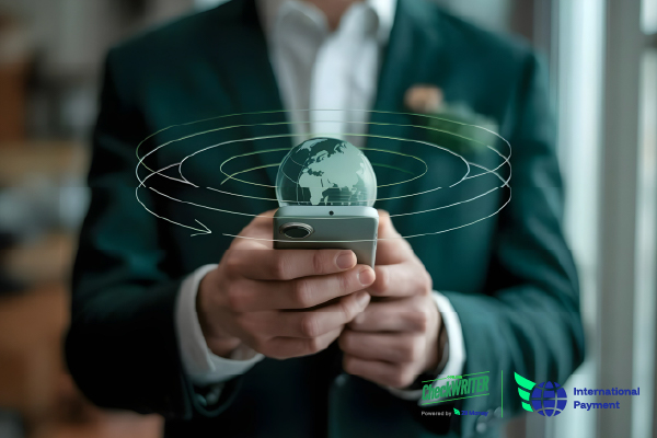 A Man Using A Mobile to Make Payments Using a Fast International Payments App. The Ultimate App for Fast International Payments: Your Competitive Edge in Today's B2B Finance