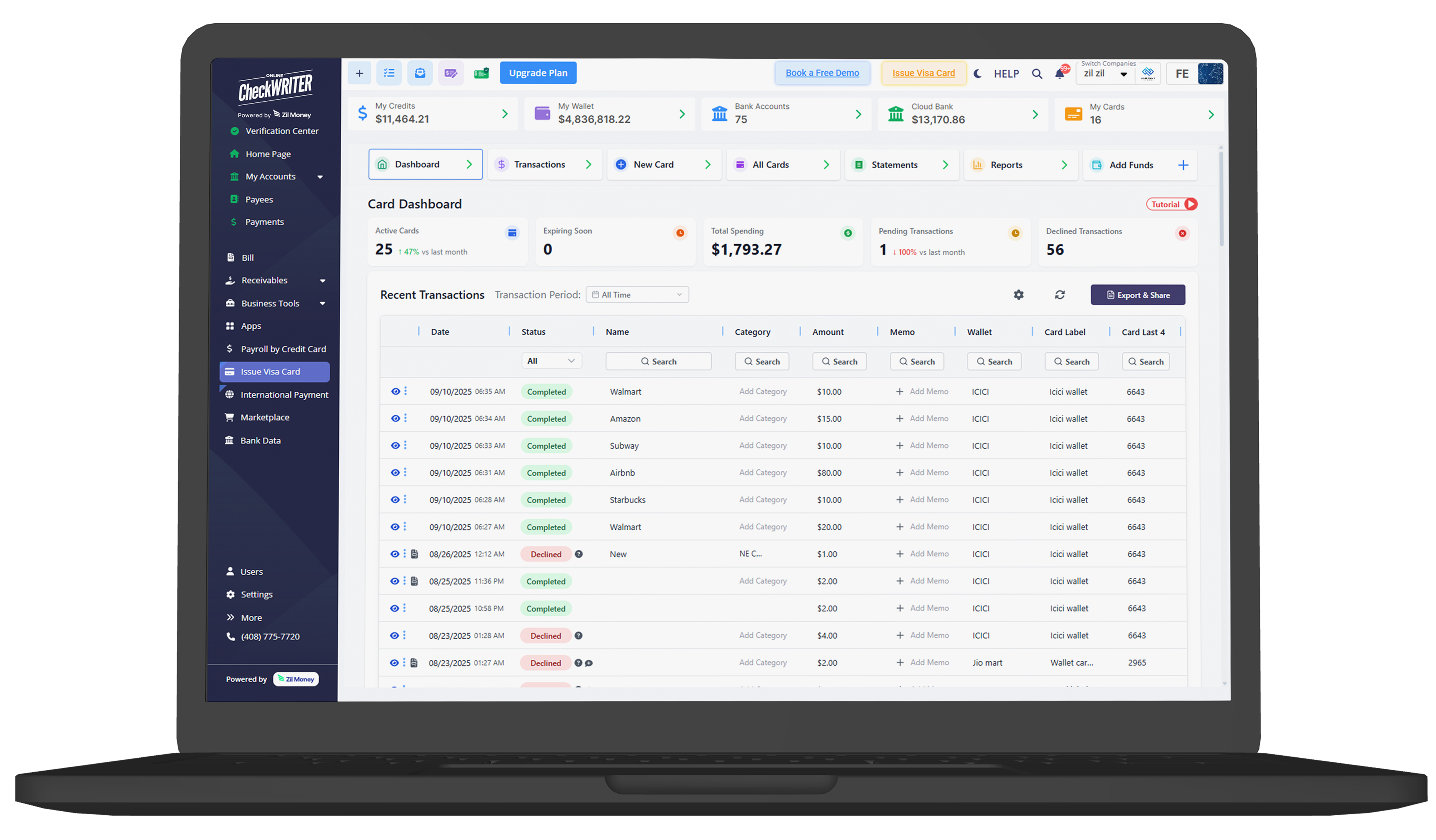 Complete Control Over Your Virtual Cards