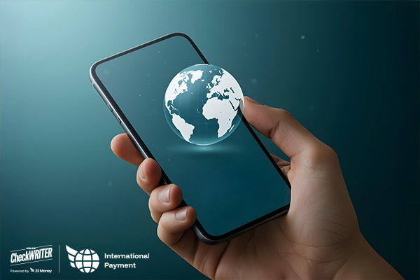 A Man Using A Phone To Make a Payment Easily. Fast International Payments: Instant, Secure Global Transactions