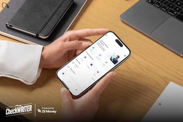 A person holding his phone from which a Payment link is getting processed.